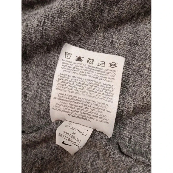 Vintage Nike Hooded Full Zip Light Weight Track Jacket size Medium Gray - Picture 5 of 8